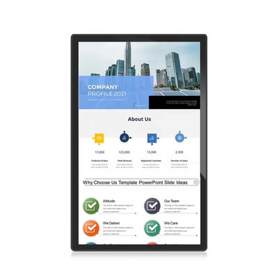 21.5 inch tường gắn Digital Signage Thang máy quảng cáo 300 Nits