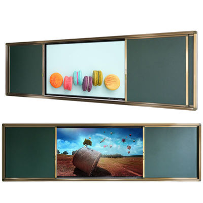 86 Inch Đẩy kéo Digital Chalk Board thông minh từ tính cho giáo dục đào tạo