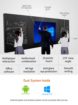 Màn hình cảm ứng Nano Blackboard thông minh 86 inch 4K cho các trường học và tổ chức