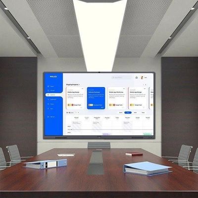 Bảng trắng màn hình cảm ứng tương tác điện tử 4K cho văn phòng đào tạo giáo dục