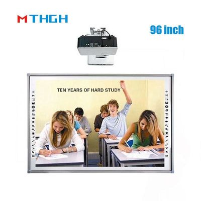 96 Inch Portable Interactive Whiteboard Smart Infrared 20 điểm cho phòng họp