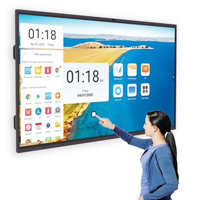 110 Inch Infrared Interactive Touch Screen Whiteboard 40 điểm phản ứng tức thời
