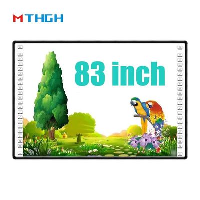 Bảng trắng tương tác thông minh 83 inch với công nghệ cảm ứng hồng ngoại và màu đen