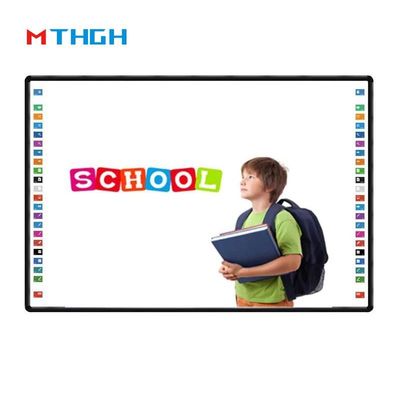 Bảng trắng tương tác thông minh 83 inch với công nghệ cảm ứng hồng ngoại và màu đen