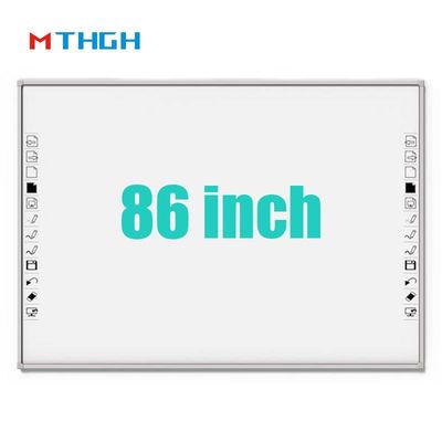 86 Inch tempered Glass Smart Whiteboard Với WiFi Bluetooth USB kết nối cho siêu thị trường học