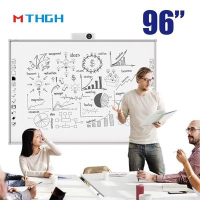 96 inch lớp học Digital Whiteboard 10 điểm cảm ứng thông minh màn hình tương tác