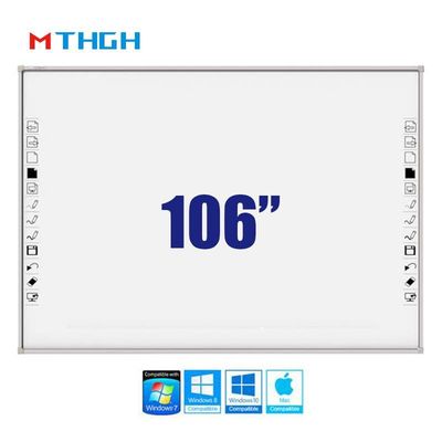 106 inch điện từ cảm ứng bảng thông minh 3840X2160 độ phân giải màn hình cho tương tác trường học
