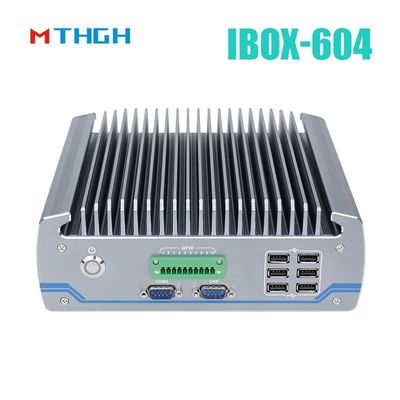 Máy tính công nghiệp không quạt IBOX-604 Intel Core I5 6500T SSD HDMI Windows/Linux