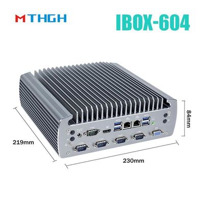 Máy tính công nghiệp không quạt IBOX-604 Intel Core I5 6500T SSD HDMI Windows/Linux