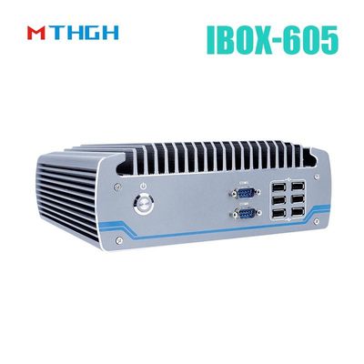 Intel Core I5-8500T Hàm nhôm Mini PC, máy tính công nghiệp không quạt IBOX-605