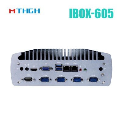 Intel Core I5-8500T Hàm nhôm Mini PC, máy tính công nghiệp không quạt IBOX-605