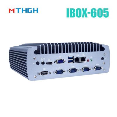 Intel Core I5-8500T Hàm nhôm Mini PC, máy tính công nghiệp không quạt IBOX-605
