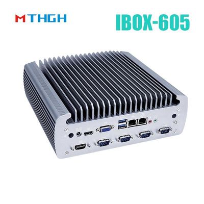 Intel Core I5-8500T Hàm nhôm Mini PC, máy tính công nghiệp không quạt IBOX-605
