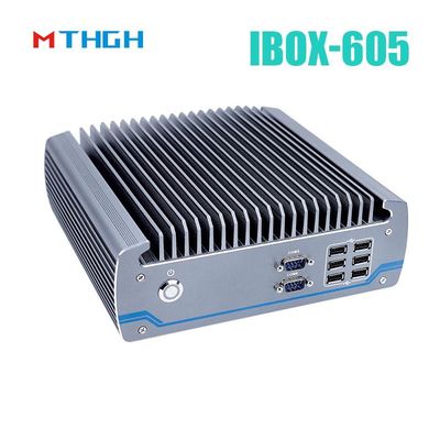 Intel Core I5-8500T Hàm nhôm Mini PC, máy tính công nghiệp không quạt IBOX-605