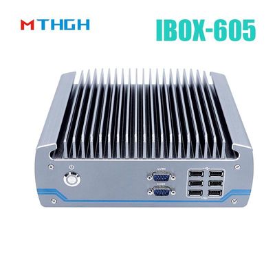 Intel Core I5-8500T Hàm nhôm Mini PC, máy tính công nghiệp không quạt IBOX-605