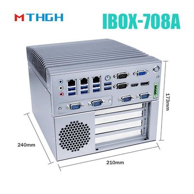I3 6100T Quad Core Fanless Industrial Mini PC Với nguồn điện DC 12V Và SSD 64G