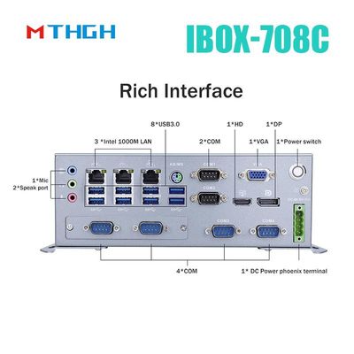 IBOX-708C Máy tính công nghiệp mini không quạt với 8GB DDR4 Quad Core I7 6700T