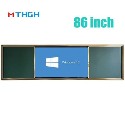 86 Inch Đẩy kéo Digital Chalk Board thông minh từ tính cho giáo dục đào tạo