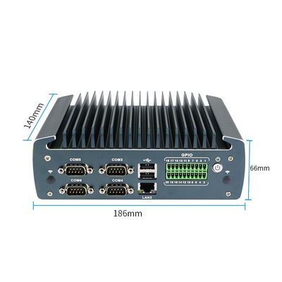 IBOX-1226 J6412 Máy tính nhỏ không quạt công nghiệp với RAM 32GB và đầu vào DC 12V