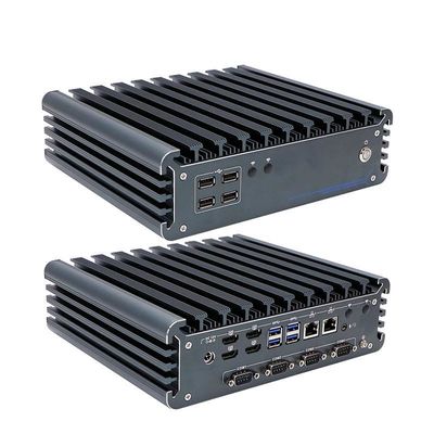 IBOX-3226 Quad Core Refresh không quạt Mini PC công nghiệp CE CCC FCC lớp A RoHS 2.64KG