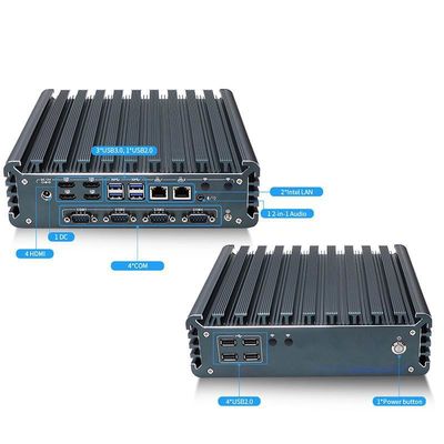 IBOX-3226 Quad Core Refresh không quạt Mini PC công nghiệp CE CCC FCC lớp A RoHS 2.64KG