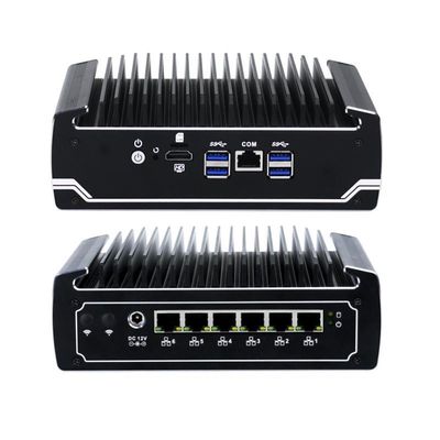 IBOX-501 N18 Máy tính công nghiệp mini không quạt Quad Core 32 GB Lưu trữ với MSATA