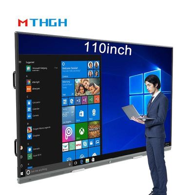 110 Inch Interactive Touch WhiteBoard 350cd / M2 Độ sáng trượt tất cả trong một máy