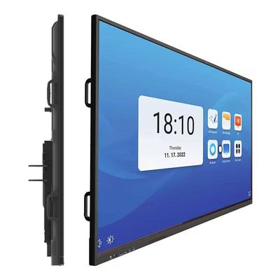 4K 75 inch 20 điểm cảm ứng hồng ngoại tương tác bảng trắng cho giảng dạy lớp học