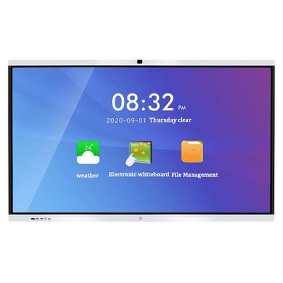 86 inch 20 điểm kỹ thuật số thông minh tương tác Whiteboard Tablet hồng ngoại Android 11.0