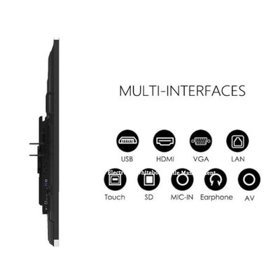 86 inch 20 điểm kỹ thuật số thông minh tương tác Whiteboard Tablet hồng ngoại Android 11.0