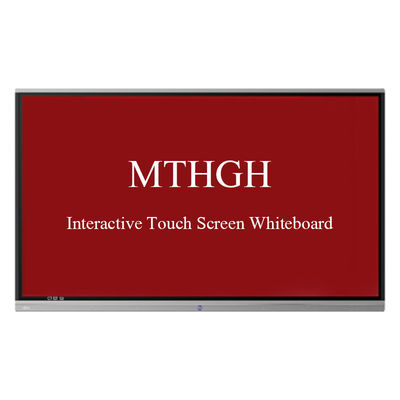 Màn hình cảm ứng tương tác 75 inch Bảng trắng hiển thị 4K Độ sáng ≥350cd / m2 Phản ứng ≤8ms