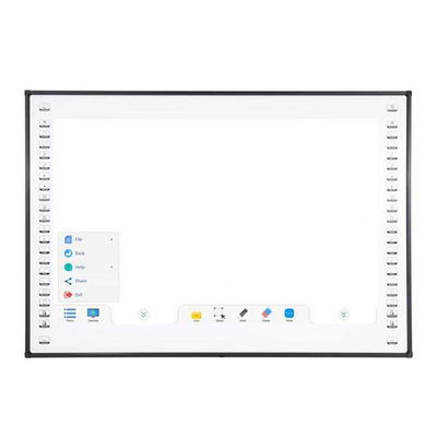 Bảng trắng tương tác thông minh 83 inch với công nghệ cảm ứng hồng ngoại và màu đen