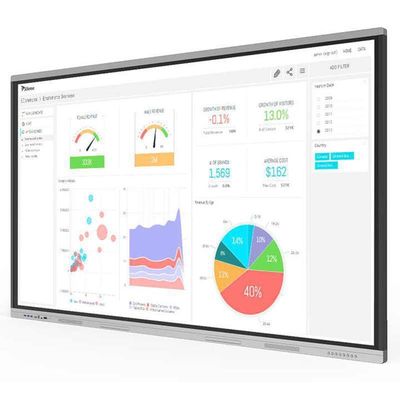 Bảng trắng giáo dục thông minh tương tác 350cd/m2 Đèn sáng IR/Capacitive Touch