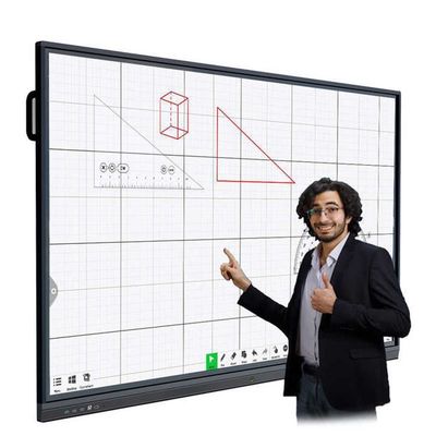 Bảng trắng giáo dục thông minh tương tác 350cd/m2 Đèn sáng IR/Capacitive Touch