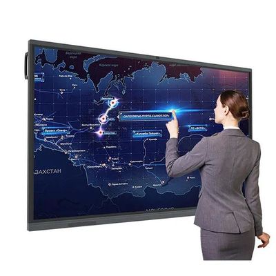Bảng trắng giáo dục thông minh tương tác 350cd/m2 Đèn sáng IR/Capacitive Touch