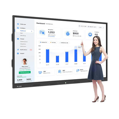 Multi-Touch IR / Capacitive Touch Screen Presentation Board Với độ sáng 400cd / M2