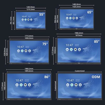 Multi-Touch IR / Capacitive Touch Screen Presentation Board Với độ sáng 400cd / M2