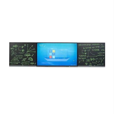 Bảng kỹ thuật số thông minh 65 Inch Smart Blackboard với bảng viết phẳng 4K và bộ xử lý I3/I5/I7/I9