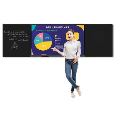 86 inch 180-260V AC Input Voltage Smart Digital Blackboard Với 64GB dung lượng lưu trữ Và 4GB RAM