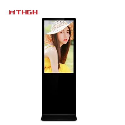 43 inch tường lắp đặt sàn đứng màn hình kỹ thuật số với Wi-Fi Bluetooth và USB