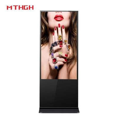 43 inch tường lắp đặt sàn đứng màn hình kỹ thuật số với Wi-Fi Bluetooth và USB