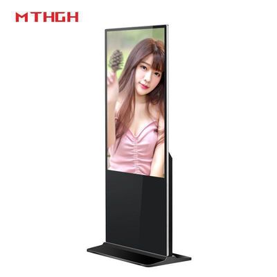 43 inch tường lắp đặt sàn đứng màn hình kỹ thuật số với Wi-Fi Bluetooth và USB