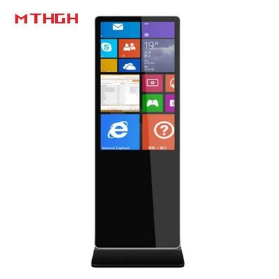 43 inch tường lắp đặt sàn đứng màn hình kỹ thuật số với Wi-Fi Bluetooth và USB