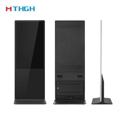 Màn hình kỹ thuật số đứng trên sàn 49 inch, biển báo kỹ thuật số đứng tự do với tùy chọn gắn tường