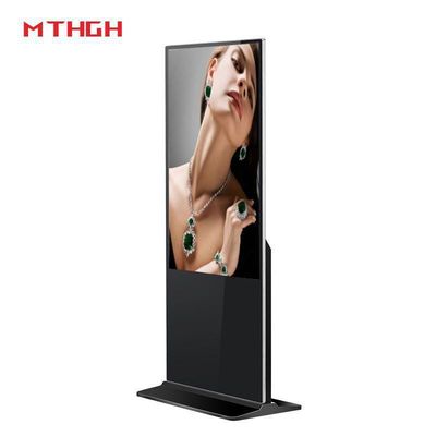Màn hình kỹ thuật số đứng sàn 49 inch Kết nối Wi-Fi / Bluetooth / USB cho màn hình
