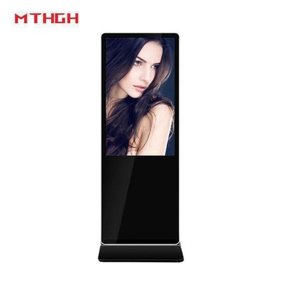 49 inch 1080P độ phân giải sàn đứng biển báo kỹ thuật số với 8GB lưu trữ và Wi-Fi / Bluetooth / kết nối USB