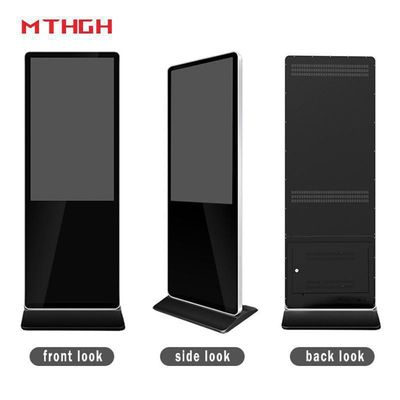 49 inch 1080P độ phân giải sàn đứng biển báo kỹ thuật số với 8GB lưu trữ và Wi-Fi / Bluetooth / kết nối USB