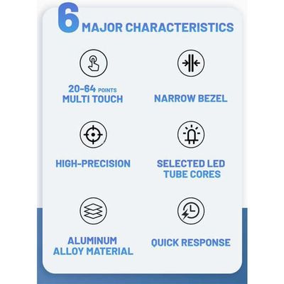 55 Inch High Transmission IR Touch Screen DC 5V Điện và hơn 90% truyền ánh sáng