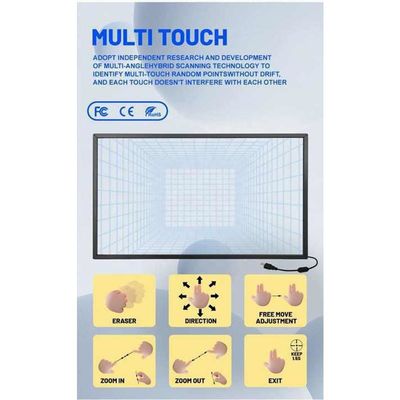 55 Inch Industrial Grade IR Touch Panel với độ ẩm khoảng 20%-90% RH và DC 5V nguồn điện