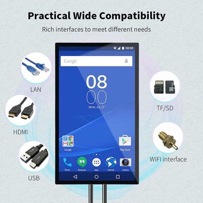 1920x1080/3840x2160 Độ phân giải cao tường gắn bảng hiệu kỹ thuật số cho màn hình chào đón